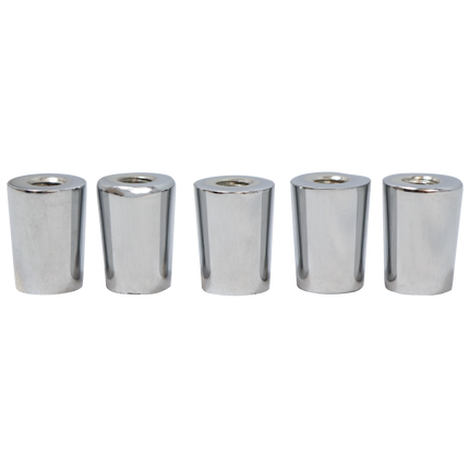 Komos - Chrome Beer Faucet Tap Ferrule - Pack of 5