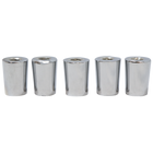 Komos - Chrome Beer Faucet Tap Ferrule - Pack of 5