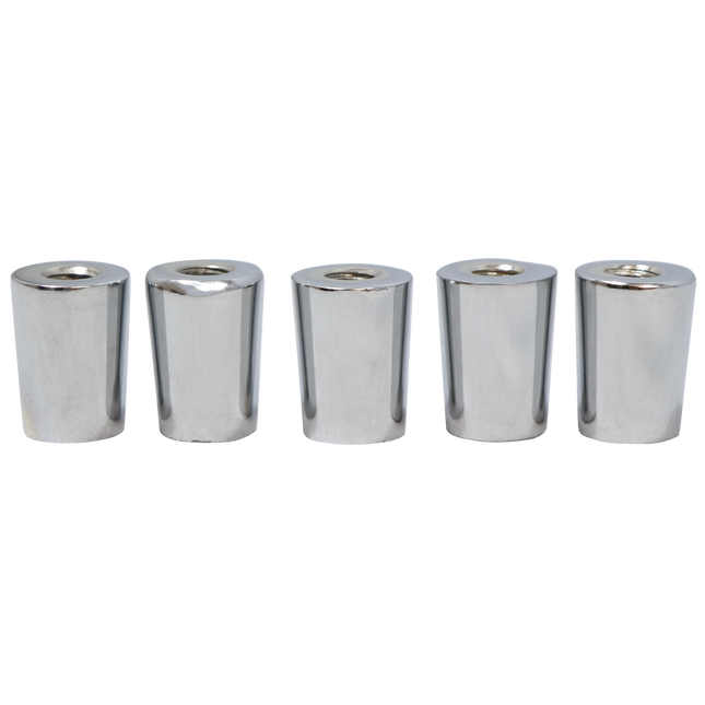 Komos - Chrome Beer Faucet Tap Ferrule - Pack of 5