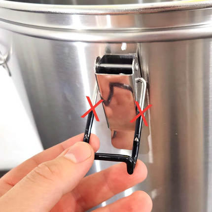 Adjustable Lid Clamps for BrewZilla / DigiBoil - 35L / 65L - Set of 4 - Short
