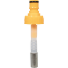 Yellow Ball Lock Cap Oxygenation Stone - 2 micron - Ball Lock Quick Disconnect (QD)