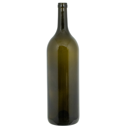 5L Antique Green Bordeaux Farro Glass Wine Bottles, Punted - Case of 4 - PLACEHOLDER