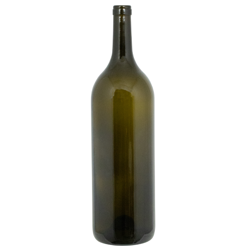 5L Antique Green Bordeaux Farro Glass Wine Bottles, Punted - Case of 4 - PLACEHOLDER