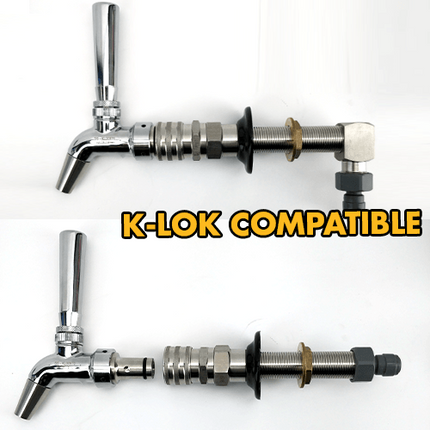 Komos - 100 mm All Thread Shank w/ Black Plastic Collar and 5/8 in. Nut