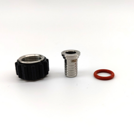 Quick Swivel Connector - Straight Barb - 13mm (1/2) - Complete w/ Nut & O-ring