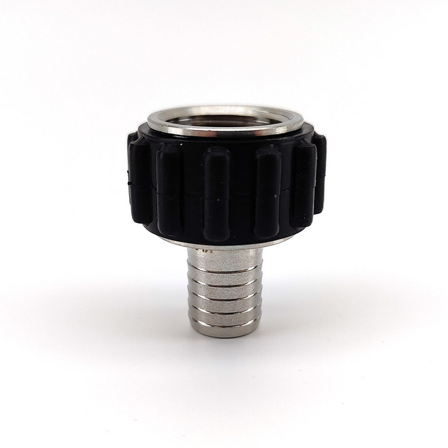 Quick Swivel Connector - Straight Barb - 13mm (1/2) - Complete w/ Nut & O-ring