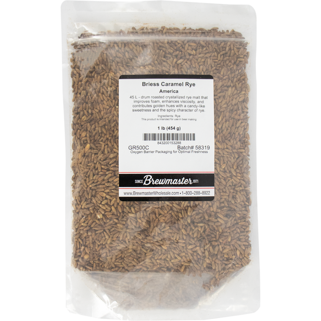 Malt - Briess Caramel Rye - Per Lb (Showroom Only)