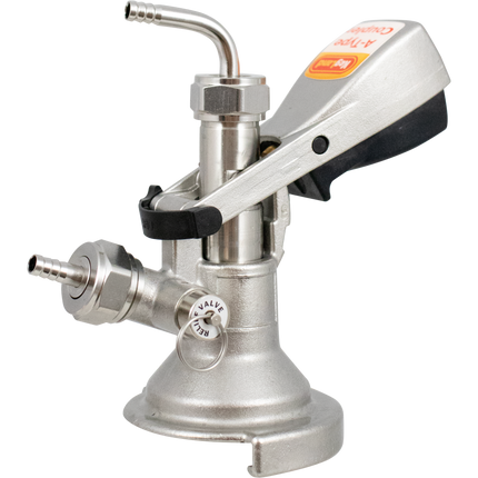 Tap - German Slider A-Style - Stainless Steel - With PRV - Keg Coupler