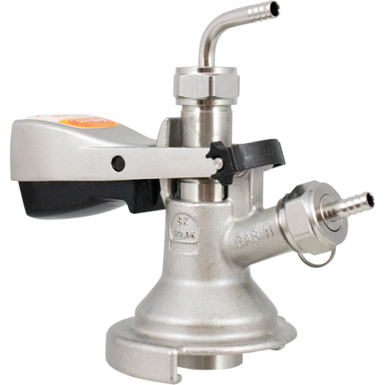 Tap - German Slider A-Style - Stainless Steel - With PRV - Keg Coupler