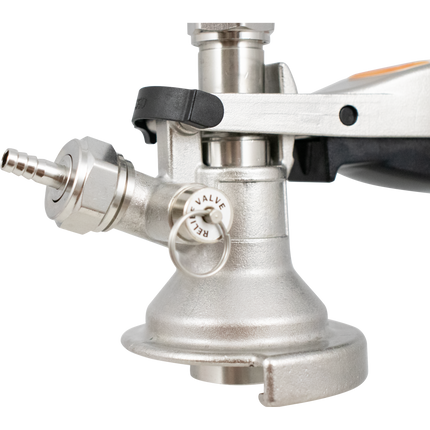 Tap - German Slider A-Style - Stainless Steel - With PRV - Keg Coupler