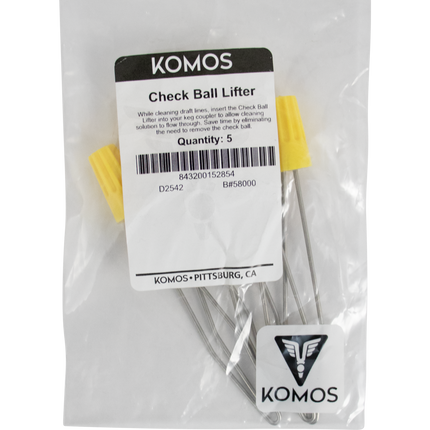 Komos - Keg Coupler Check Ball Lifter - Pack of 5