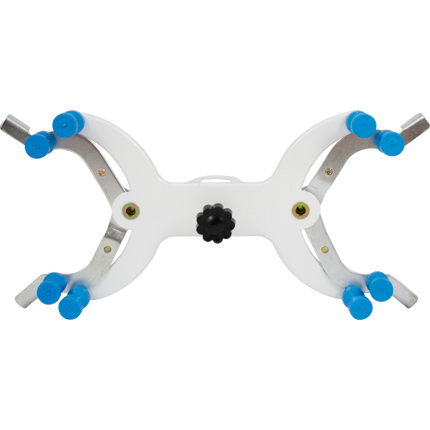 Clamp - Double Buret Holder - White/Metal