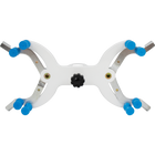 Clamp - Double Buret Holder - White/Metal