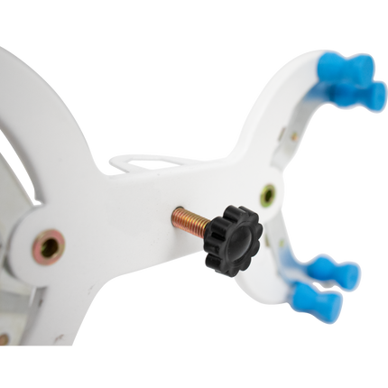 Clamp - Double Buret Holder - White/Metal