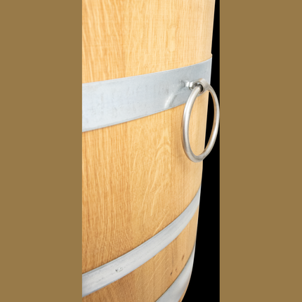 Balazs - Oak Barrel Planter - Open Diameter 23.5 in. x Height 19.5 in.