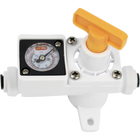 Duotight In-Line Plastic Regulator w/ Integrated Pressure Gauge (0-150 psi) - 6.35 mm