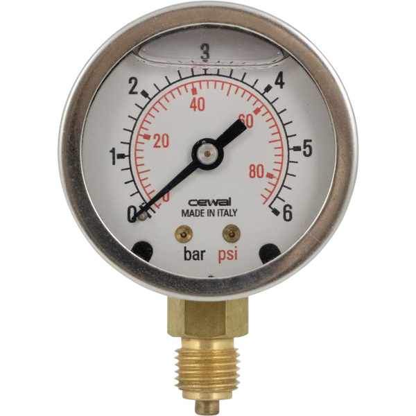 Replacement Pressure Gauge for Marchisio Wine Plate Filter w/ Noryl Plates