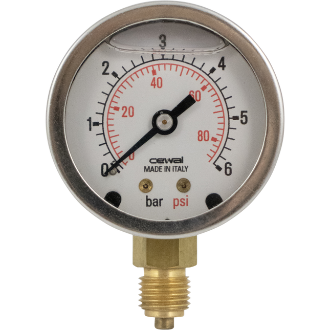 Replacement Pressure Gauge for Wine Plate Filter W/ Noryl Plates
