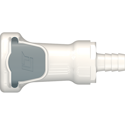 LinkTech - High Temp Plastic Female Quick Disconnect (QD) - 3/8 in Barb w/ Shutoff Valve