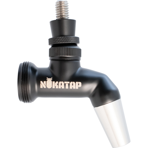 NukaTap® Stainless Steel Beer Faucet | Matte Black Finish | Punisher Edition | Forward Sealing