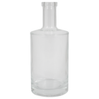 375ml Flint/Clear Jersey Farro Glass Spirit Bottle, Round - Case of 24 - PLACEHOLDER