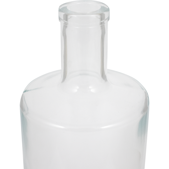 750ml High Flint/Clear Jersey Farro Glass Spirit Bottle, Round - Case of 12 - PLACEHOLDER