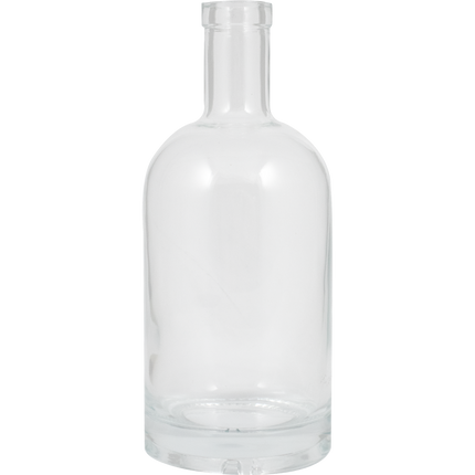 750ml High Flint/Clear Oregon Farro Glass Spirit Bottle - Case of 12 - PLACEHOLDER
