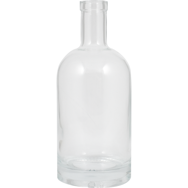 750ml High Flint/Clear Oregon Farro Glass Spirit Bottle - Case of 12 - PLACEHOLDER
