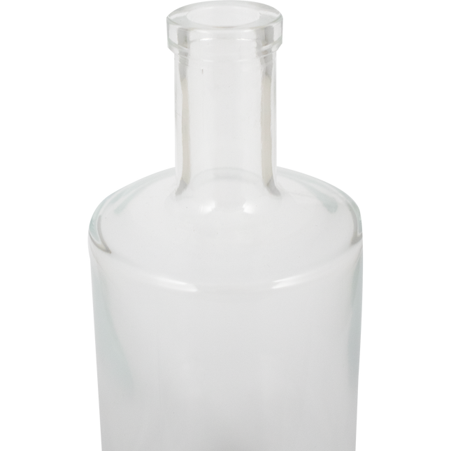 375ml Flint/Clear Jersey Farro Glass Spirit Bottle, Round - Case of 24 - PLACEHOLDER