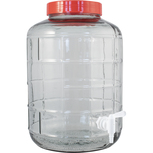 Farro Glass - Wide Mouth Glass Carboy - Ported w/ Barbed Spigot - PLACEHOLDER