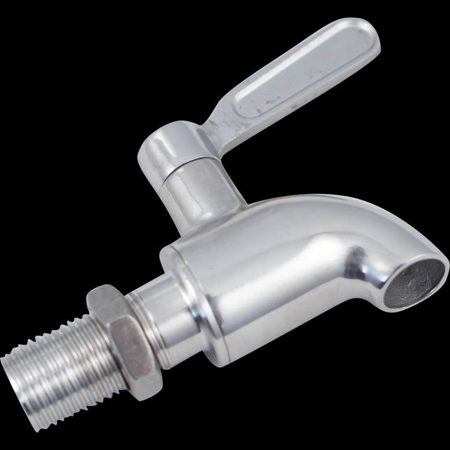 Farro Glass Wide Mouth Carboy Stainless Steel Spigot 1 - Standard Turn