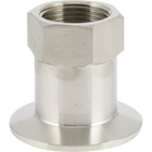 Stainless - 1.5 in. T.C. x 3/4 in. Female BSPP