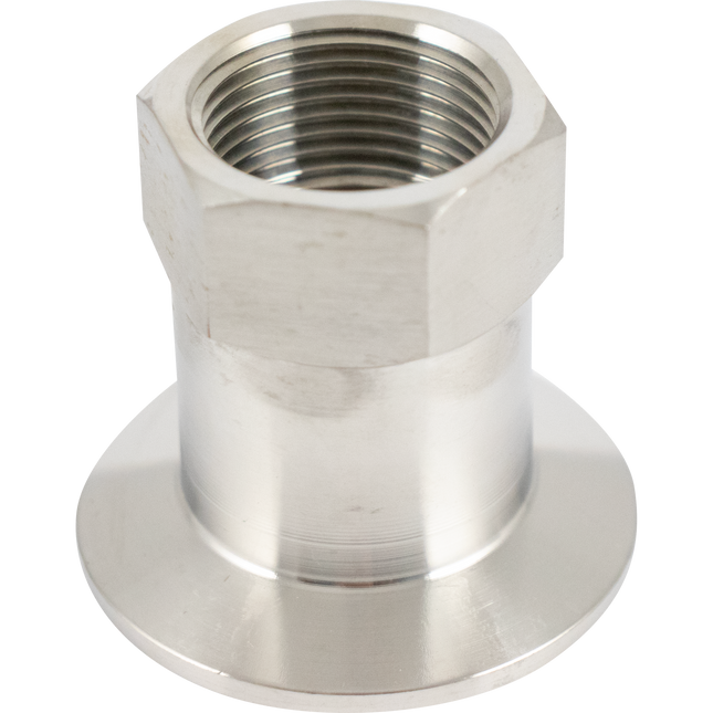 Stainless - 1.5 in. T.C. x 3/4 in. Female BSPP