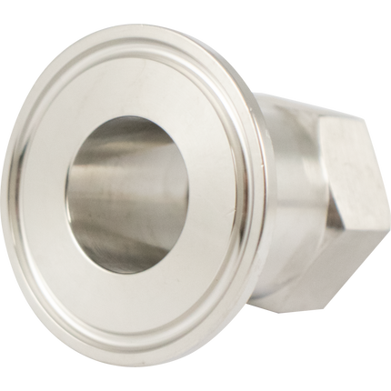 Stainless - 1.5 in. T.C. x 3/4 in. Female BSPP