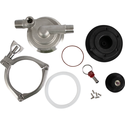 Tri-Clamp Pump Head Upgrade Kit for 25W MKII Pump - Inline Threaded Ports