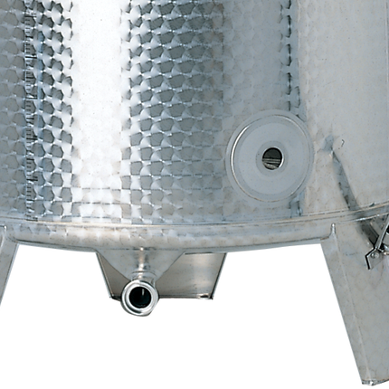 Speidel 3850L, 1600mm Diameter FO Dish Bottom Variable Volume Tank w/ Lid - Partial Jacket - Manway