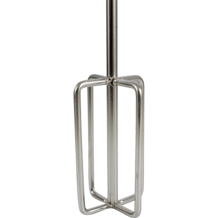 Premium Stainless Steel Drill Powered Mash Stirrer & Mixer - 1/4 in. Hex Drive