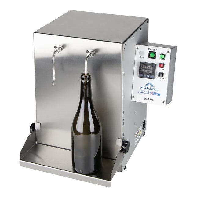 XpressFill Wine Bottle Volume Filler (Adj Shelf) - 2 Spout