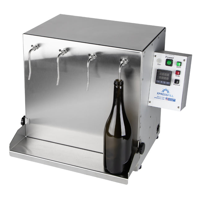XpressFill Wine Bottle Volume Filler (Adj Shelf) - 4 Spout