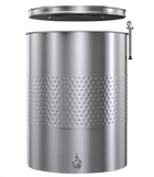 Marchisio - 200 L Variable Capacity Tank - Flat Bottom - w/ Cooling Jacket, T.C. Valves