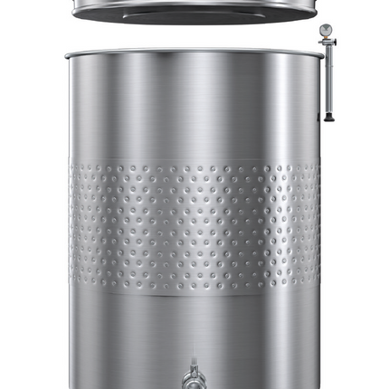 Marchisio - 400 L Variable Capacity Tank - Flat Bottom - w/ Cooling Jacket, T.C. Valves