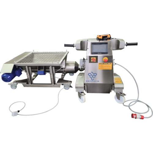 EnoItalia - Lobe Rotor Eurofill Pump - Automatic Control Panel and Motorized Collection Bin (Receiving Hopper)