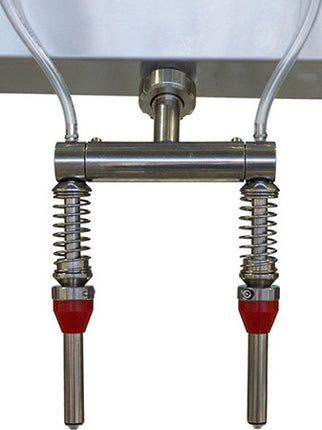 EnoItalia Wine Bottle Filler (Professional) - 6 Spout on Cart with Pump and Float Switch - 110V