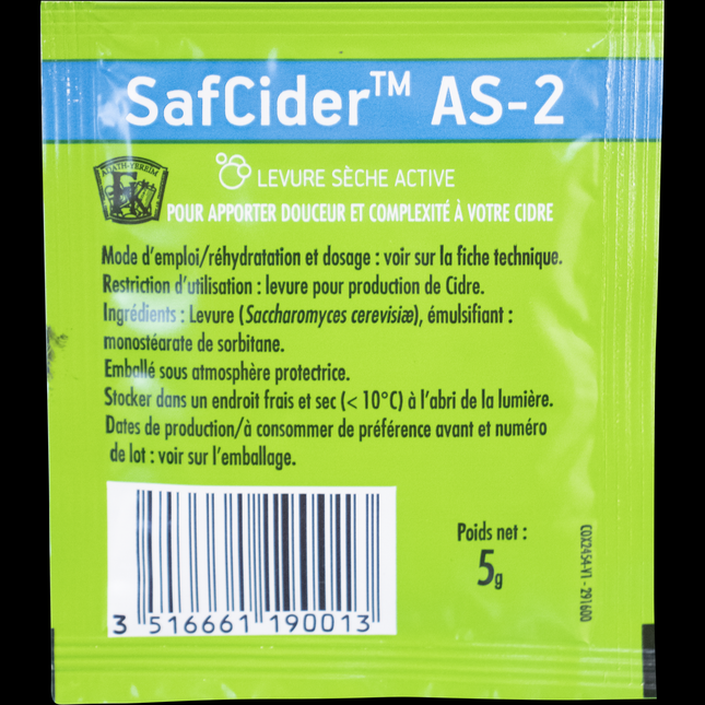 Fermentis Dry Yeast - Safcider AS-2 - PLACEHOLDER