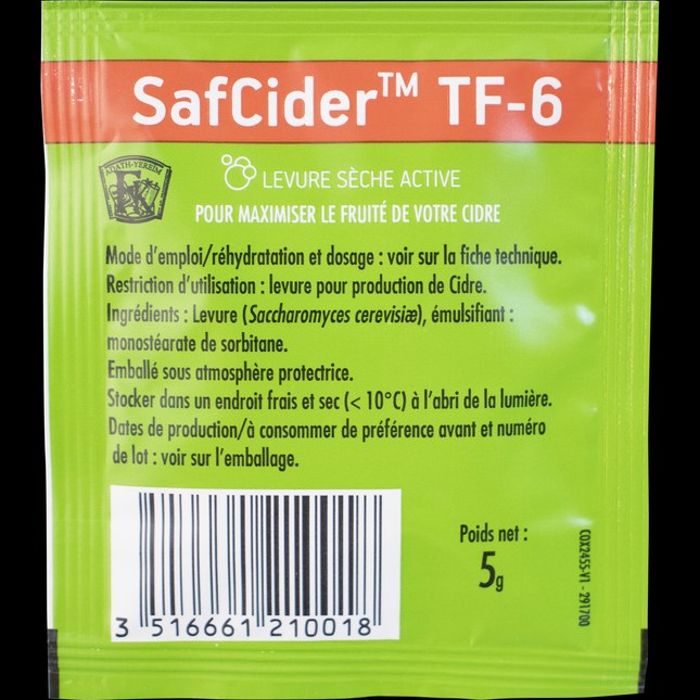 Fermentis Dry Yeast - Safcider TF-6 - PLACEHOLDER