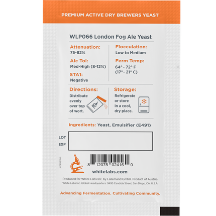 White Labs Yeast - Dry Yeast - London Fog Ale Yeast - PLACEHOLDER