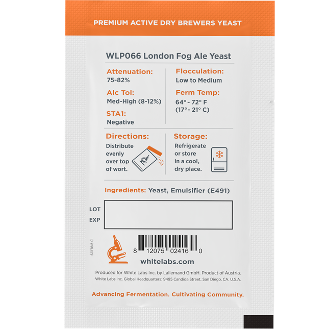 White Labs Yeast - Dry Yeast - London Fog Ale Yeast - PLACEHOLDER