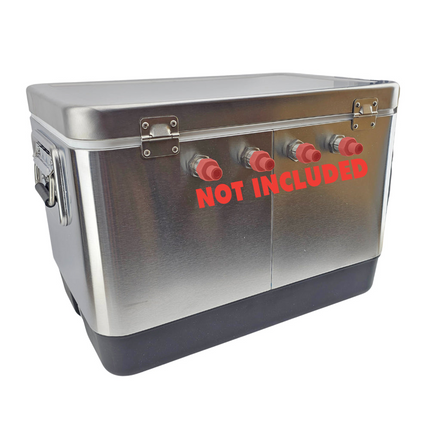 KegLand Stainless 4 Tap Jockey Box - w/o Faucets