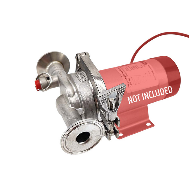 Tri-Clamp Pump Head Upgrade Kit for 25W MKII Pump - Inline T.C. Ports