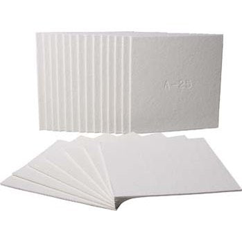 Filter Sheets - 40 cm x 40 cm (0.8 Micron) 100 Sheets